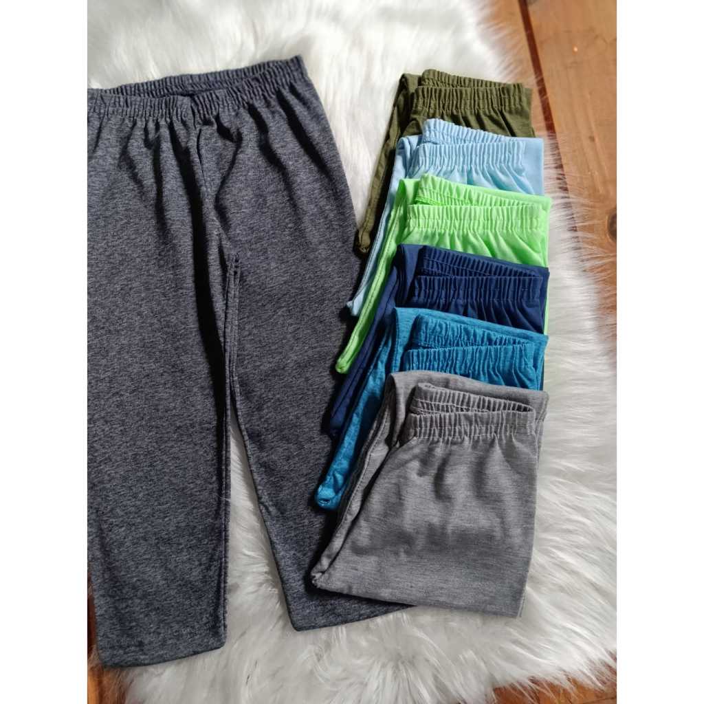 Kit 3 Calça Pijama Mijão Infantil Menino em Meia Malha P AO 6 ANOS