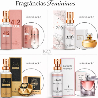 Perfume Importado Contratipo Feminino Fragrancia Eau de Parfum EDP 15ml Moments Paris Grife Luxo em Oferta na Shopee