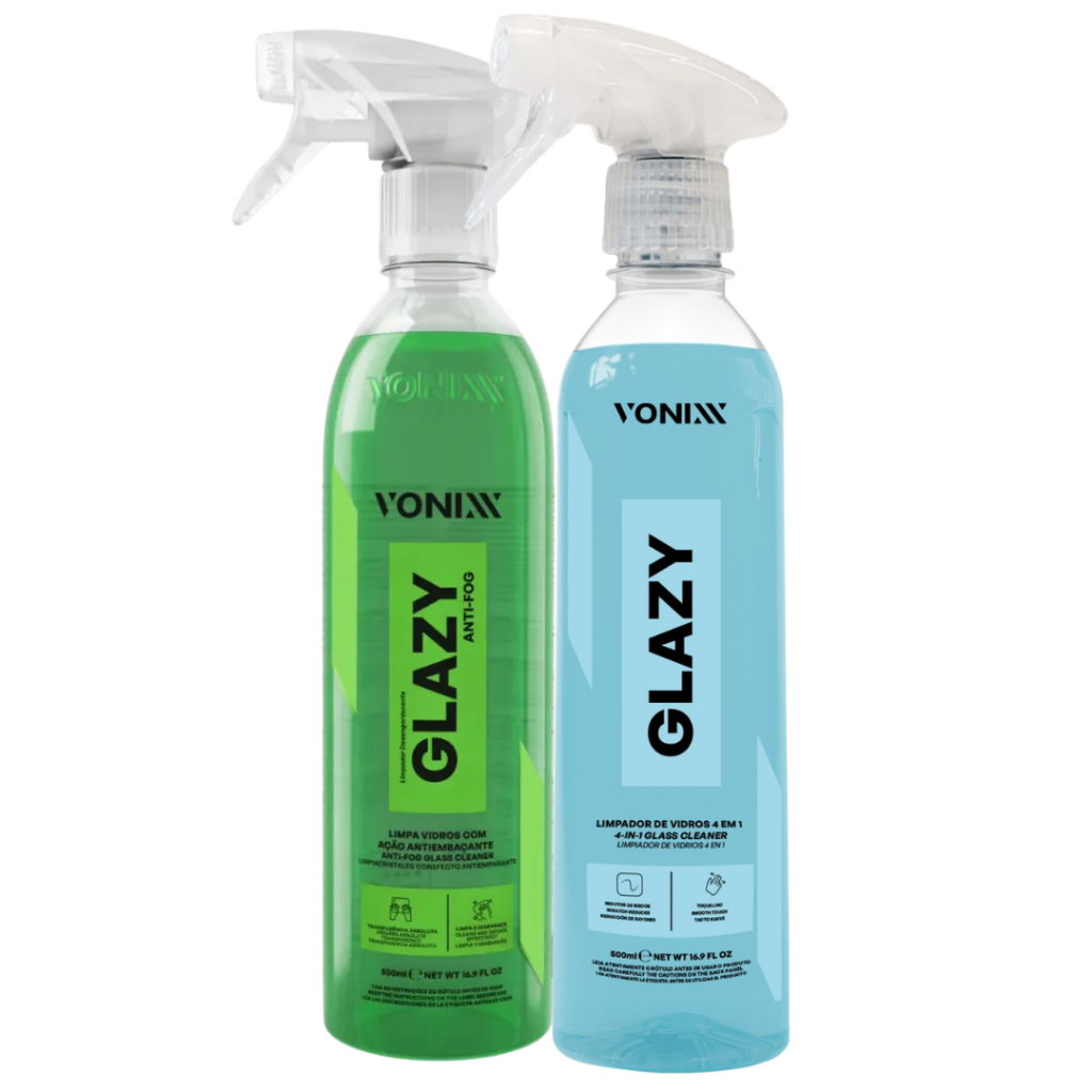 Kit Vonixx Antiembaçante Glazy Anti-fog + Glazy Limpa Vidros