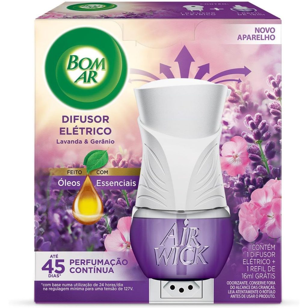 Difusor Elétrico Bom Ar Air Wick  + Refil 16ml
