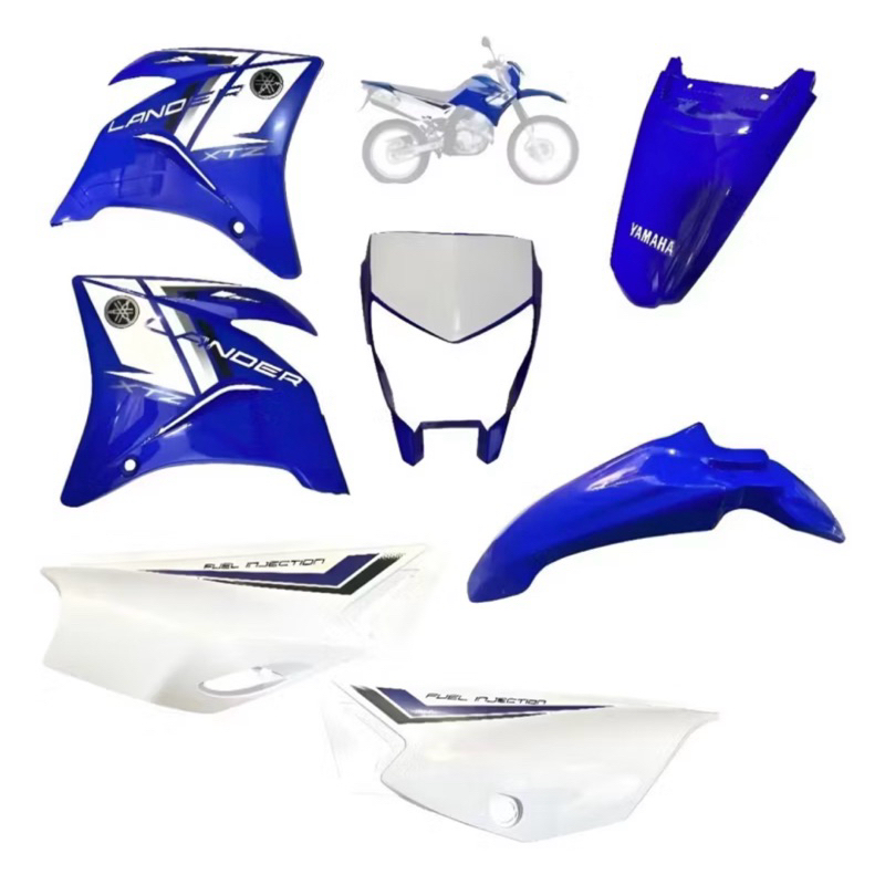 Kit carenagem XTZ Lander 250 2014 azul