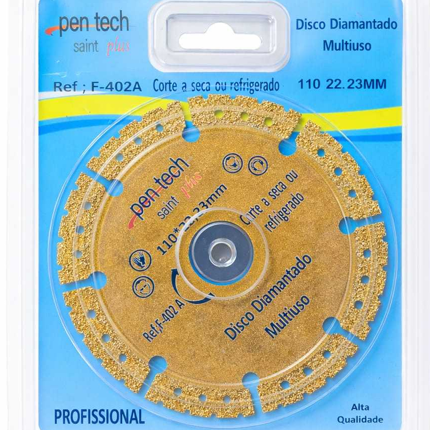 Disco Corta Tudo Diamantado Madeira Cerâmica Pvc Aço 110mm para todo tipo de superficie