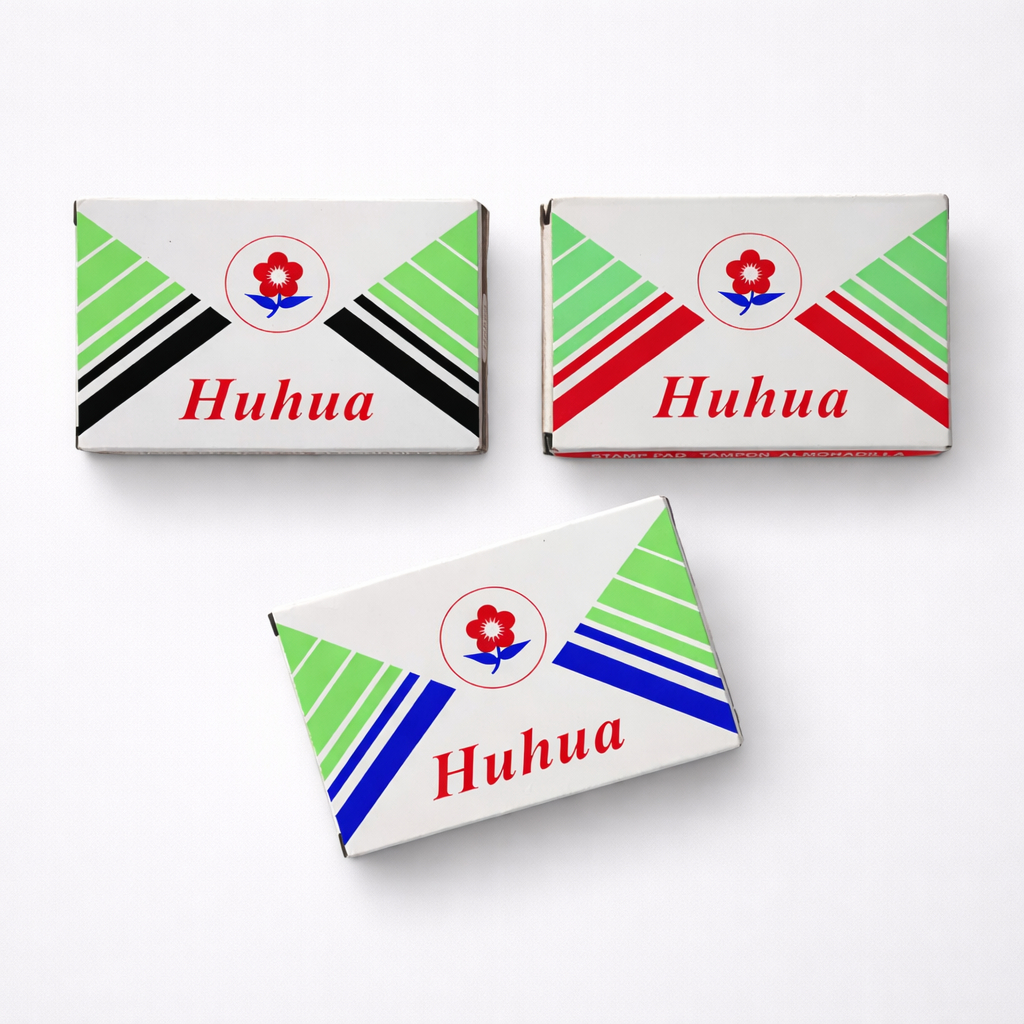 Almofada Para Carimbo nº2 e 3 Carimbeira com Tampa Metal - Huhua