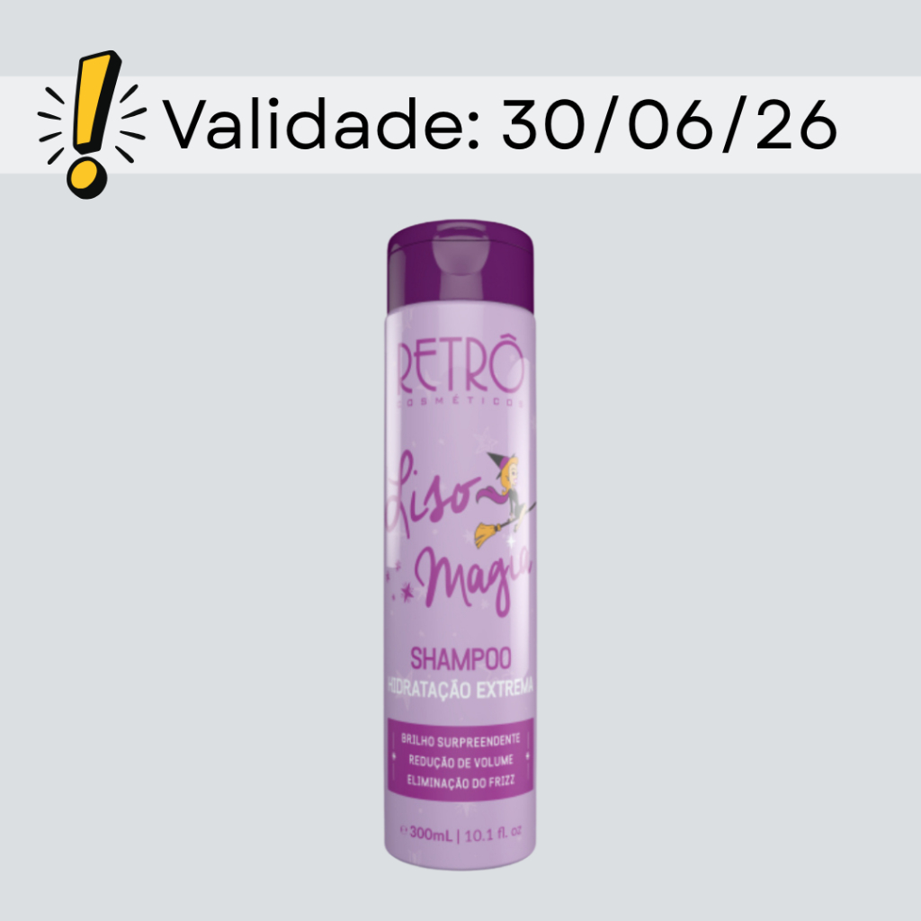 Shampoo Liso Magia 300ml - Retrô Cosméticos