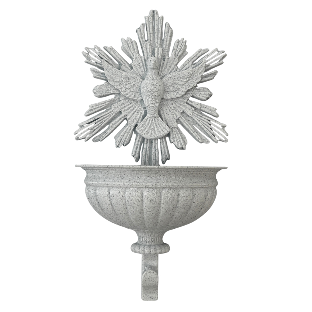 Pia Água Benta - Divino Espírito Santo Pomba  - Decoração Parede