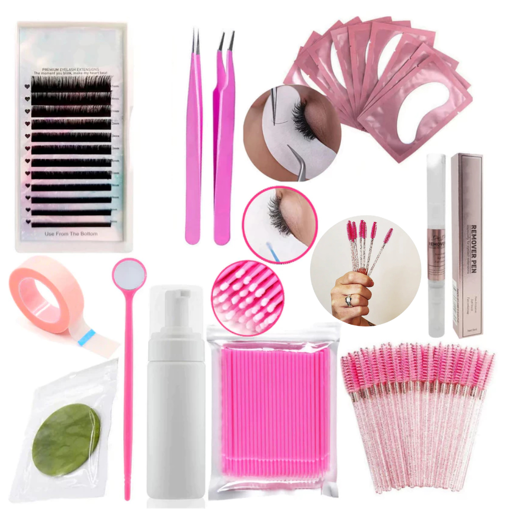 Kit Extensão Alongamento de Cílios Cola Pumper em Oferta na Shopee