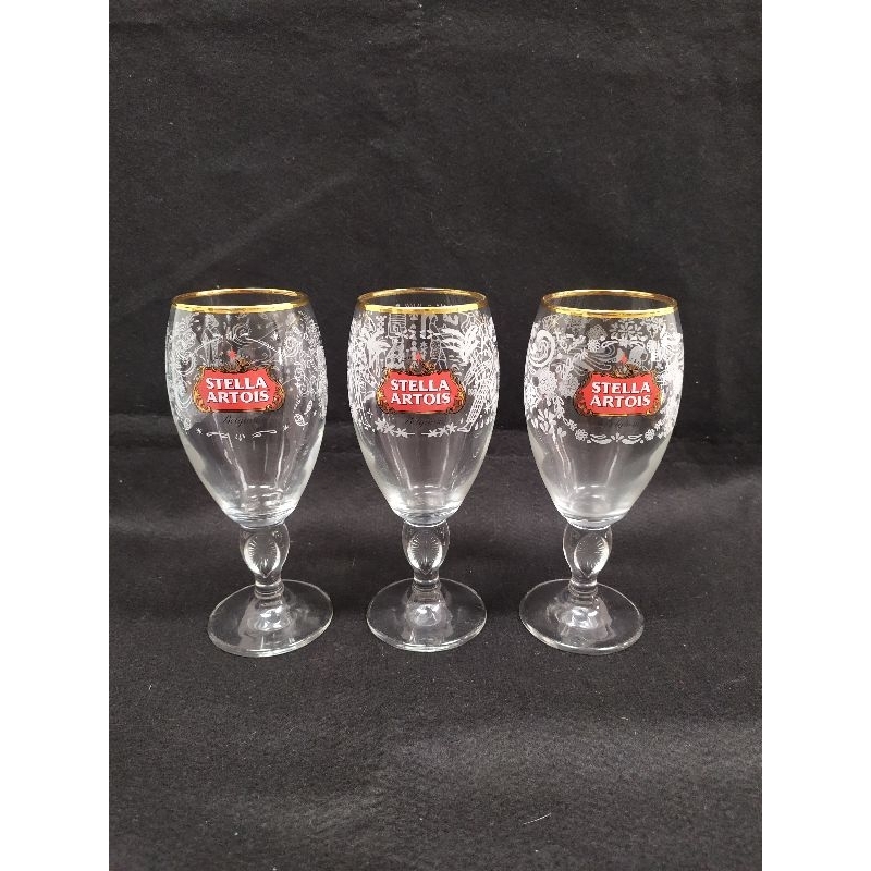 Conjunto 3 Taças Stella Artois Edição Especial Limitada 2018 Água Para O Mundo Mexico India Filipinas