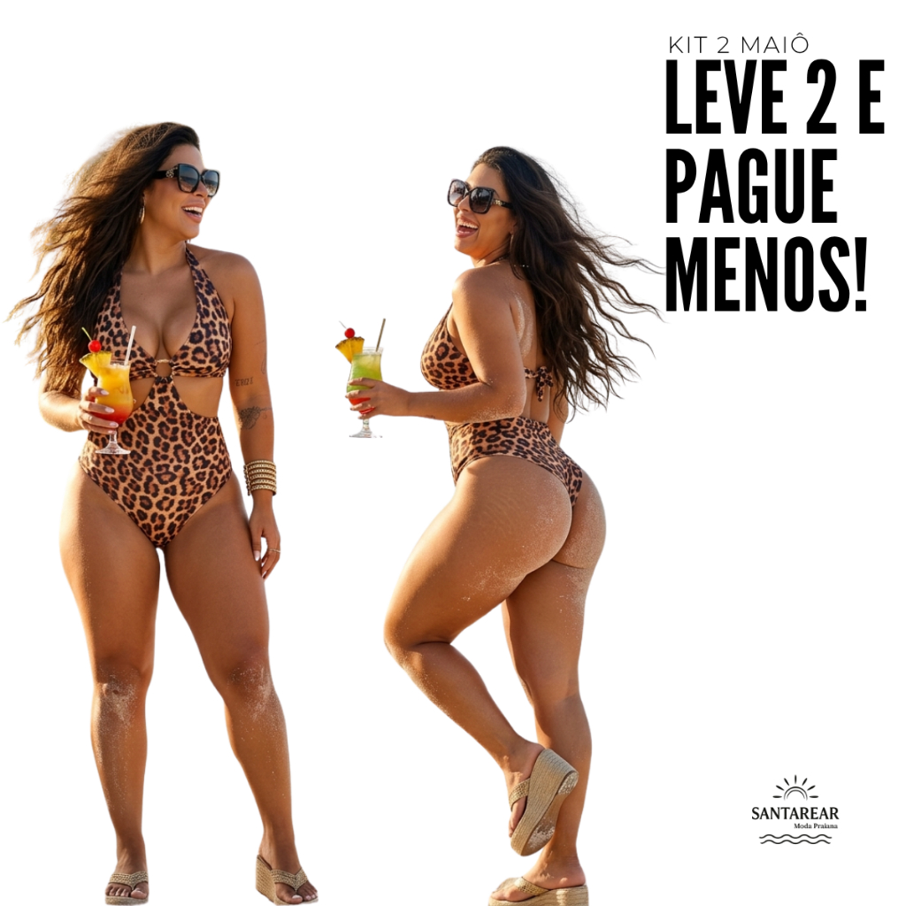 MAIO FEMININO FIO DUPLO ENGANA MAMAE ANIMAL PRINT ONÇA E PRETO COM BOJO VERAO PROMOÇAO 2026 FORRADO