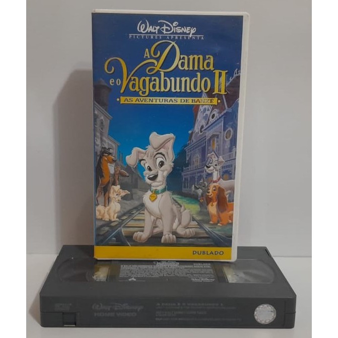 VHS Original Filme A Dama e o Vagabundo II - As Aventuras de Banzé - Dublado - Disney - 2001