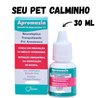 Calmante, Tranquilizante para Cães e Gatos Apromazin Gotas 10ml e 30 ml. em Oferta na Shopee