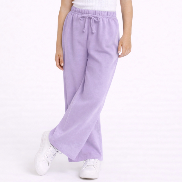 Calça Pantalona Infantil Juvenil  Menina Soltinha Escolar Larga Tendencia Blogueira