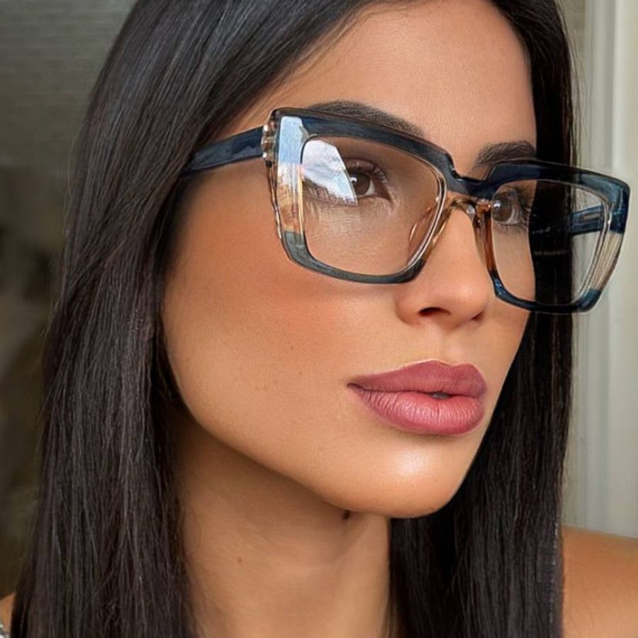 Armação Feminina de Óculos de Grau Estética Suporta até 7 Graus Reforçada Resistente Gatinho Cateye em Oferta na Shopee