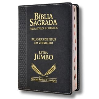 Biblia Letra Jumbo Extra Gigante | Harpa & Corinhos | RC | Luxo Preta em Oferta na Shopee