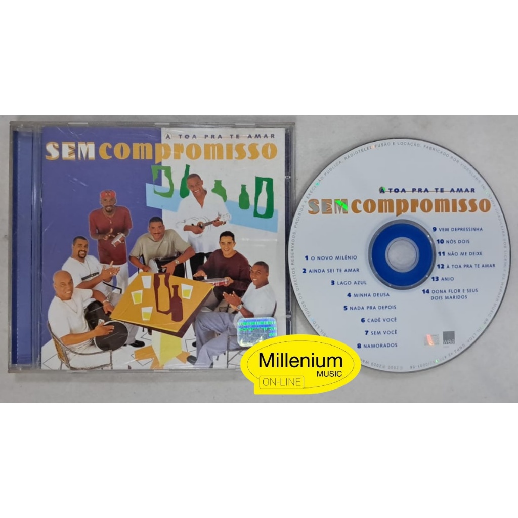CD Sem Compromisso À Toa Pra Te Amar 2000 Original Gravadora Colecionador Ótimo Estado