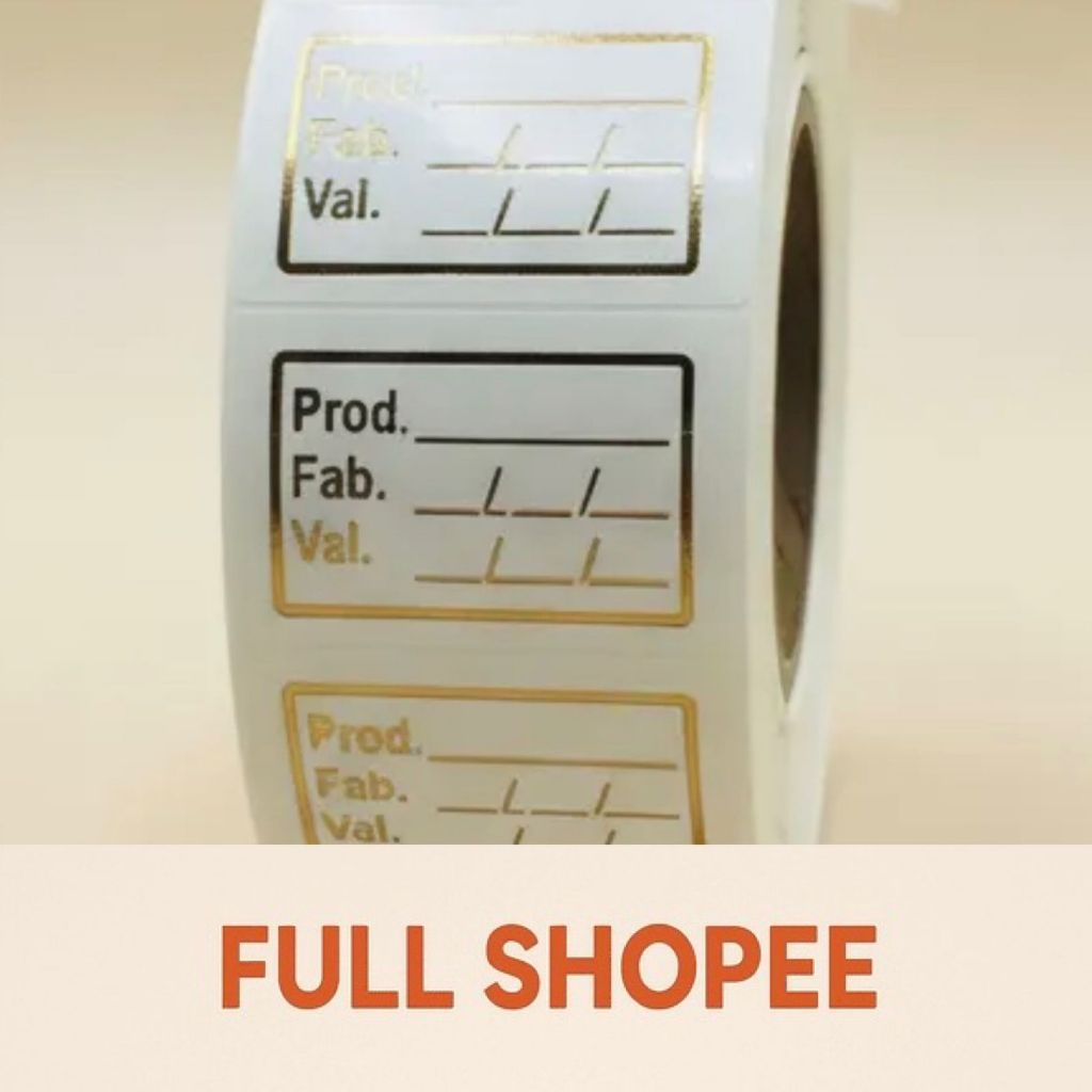 1.000 Etiquetas Validade Fabricação Tamanho 4x2 Cm em Oferta na Shopee