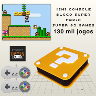 Mini Console Retro Gamer com 130 mil Jogos Bloco Interrogação Mario - Envio Imediato em Oferta na Shopee