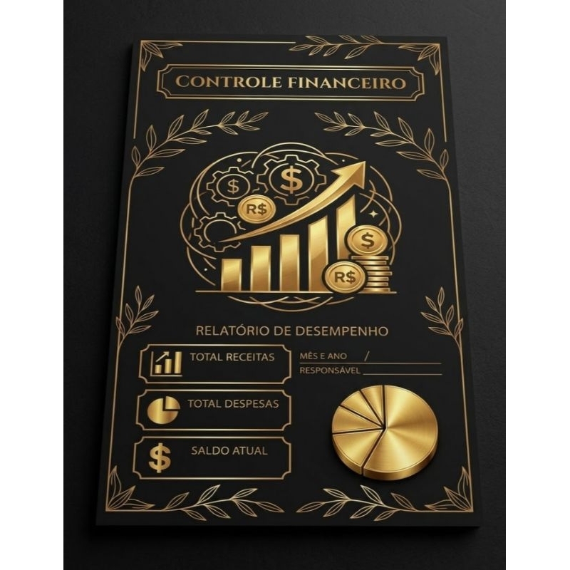 Planner Controle Financeiro de um UP na suas Finanças Blocagem 50 Folhas A5 Envio Rápido