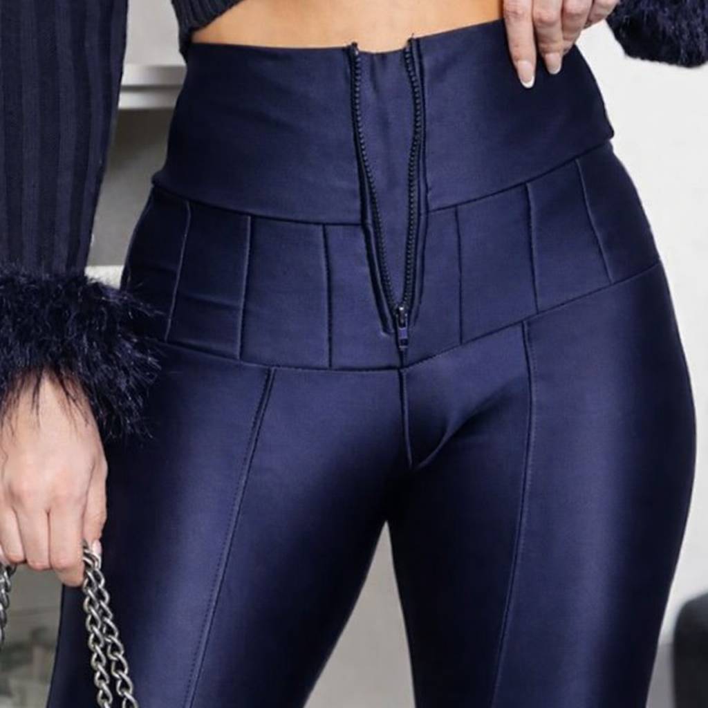 Calça LIPO Feminina Tecido Suplex Power Modeladora Legging Plus Size G1 G2 G3