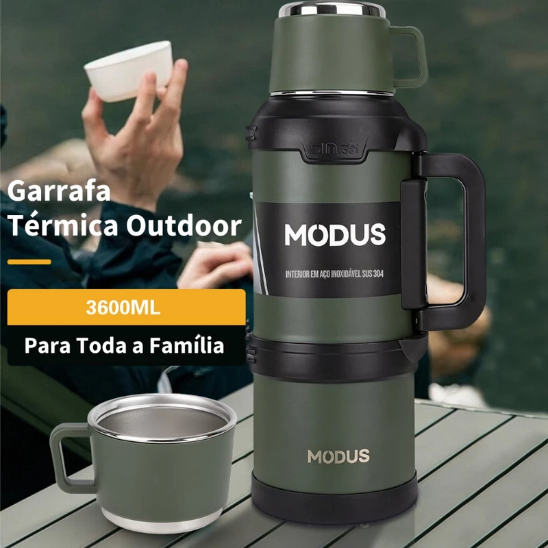 Garrafa Térmica Modus de Inox 3,6 Litros com Isolamento Térmico — foto 4