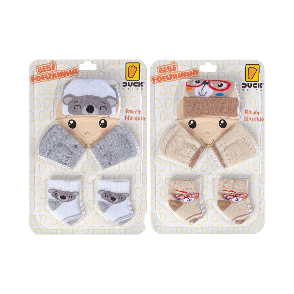 Combo Rn Meia Luva Touca Kit 2 conjunto para Bebê Recém Nascido Conjunto Saida Maternidade em Oferta na Shopee