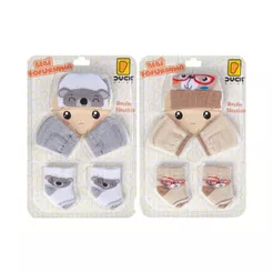 Combo Rn Meia Luva Touca Kit 2 conjunto para Bebê Recém Nascido Conjunto Saida Maternidade