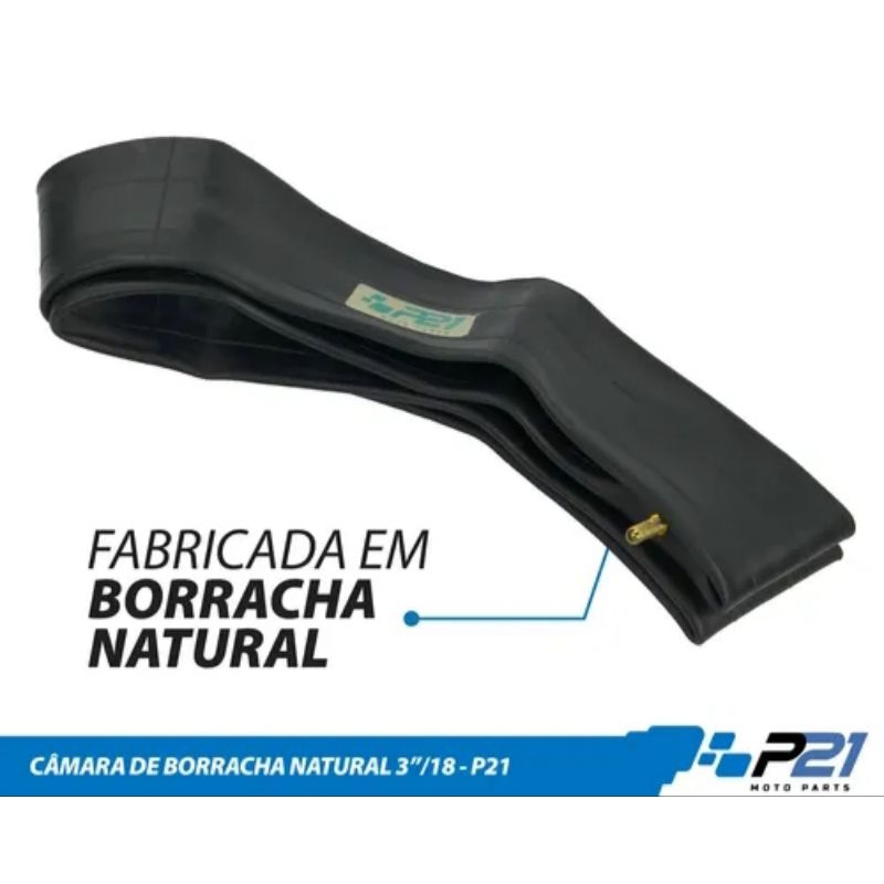 Pacote com 5 Câmara ar P21 Aro 14-17-18 Tamanho Normal e Balão