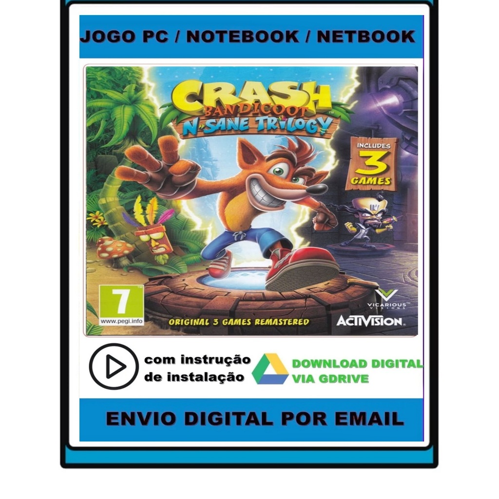 Crash Bandicoot N. Sane Trilogy - Pc