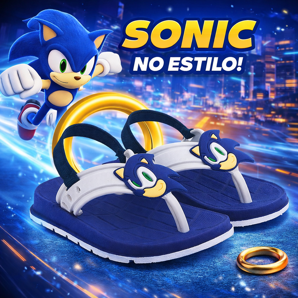 Chinelo Infantil Masculina Menino Confortável Com Elástico Ajustável Leve Antiderrapante Primeiros Passos Calce Fácil