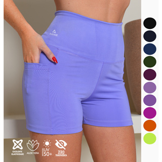 SHORT POLIAMIDA COM BOLSO ZERO TRANPARÊNCIA REFER:025 em Oferta na Shopee