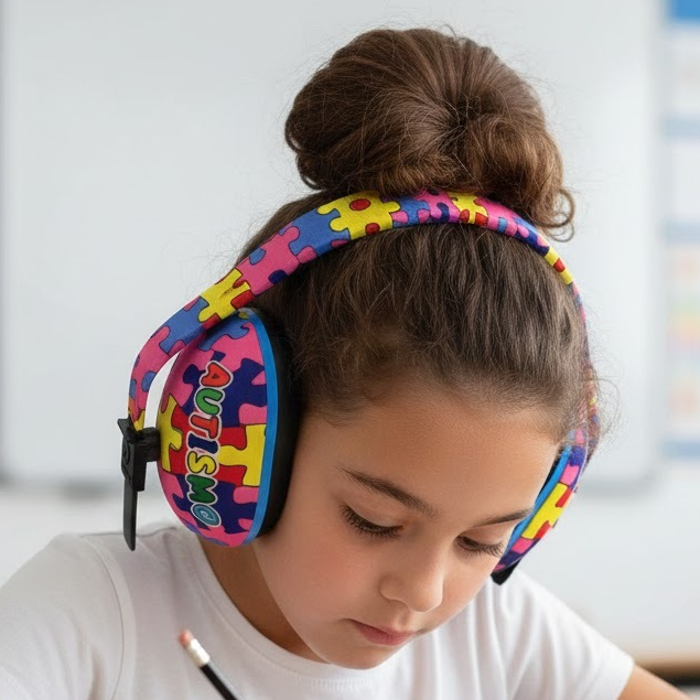 ABAFADOR  INFANTIL E ADULTO | IDEAL PARA AUTISMO E HIPERSENSIBILIDADE AUDITIVA ROSA