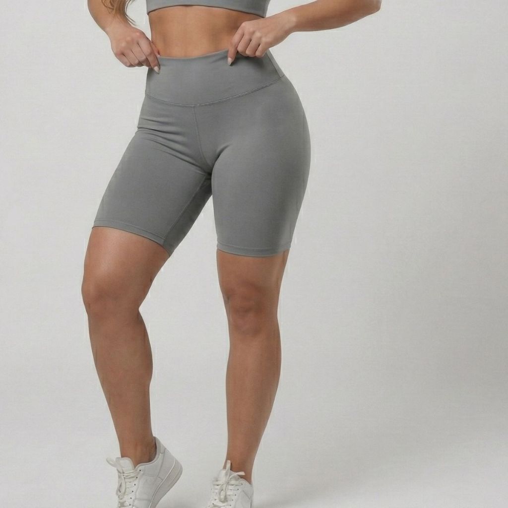 Bermuda Fitness Feminino Academia Suplex Cintura Alta Modelador