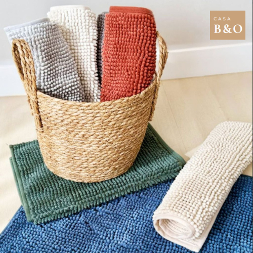 Kit Tapete Bolinha 2 4 ou 6 Unidades Antiderrapante Toque Suave Super Macio Multiuso - 58cmx38cm