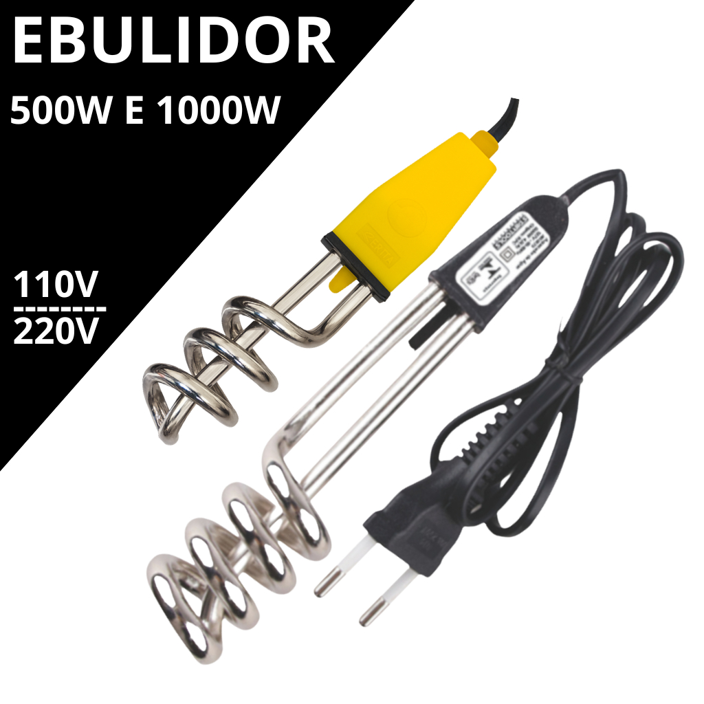 Ebulidor Elétrico Portátil Aquecedor de Água de Imersão para Café Chá e Cozinha