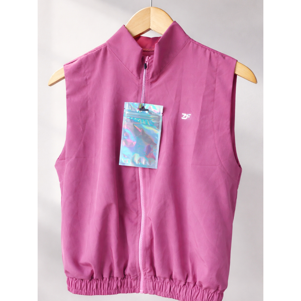 Colete academia corta vento feminino tactel jaqueta