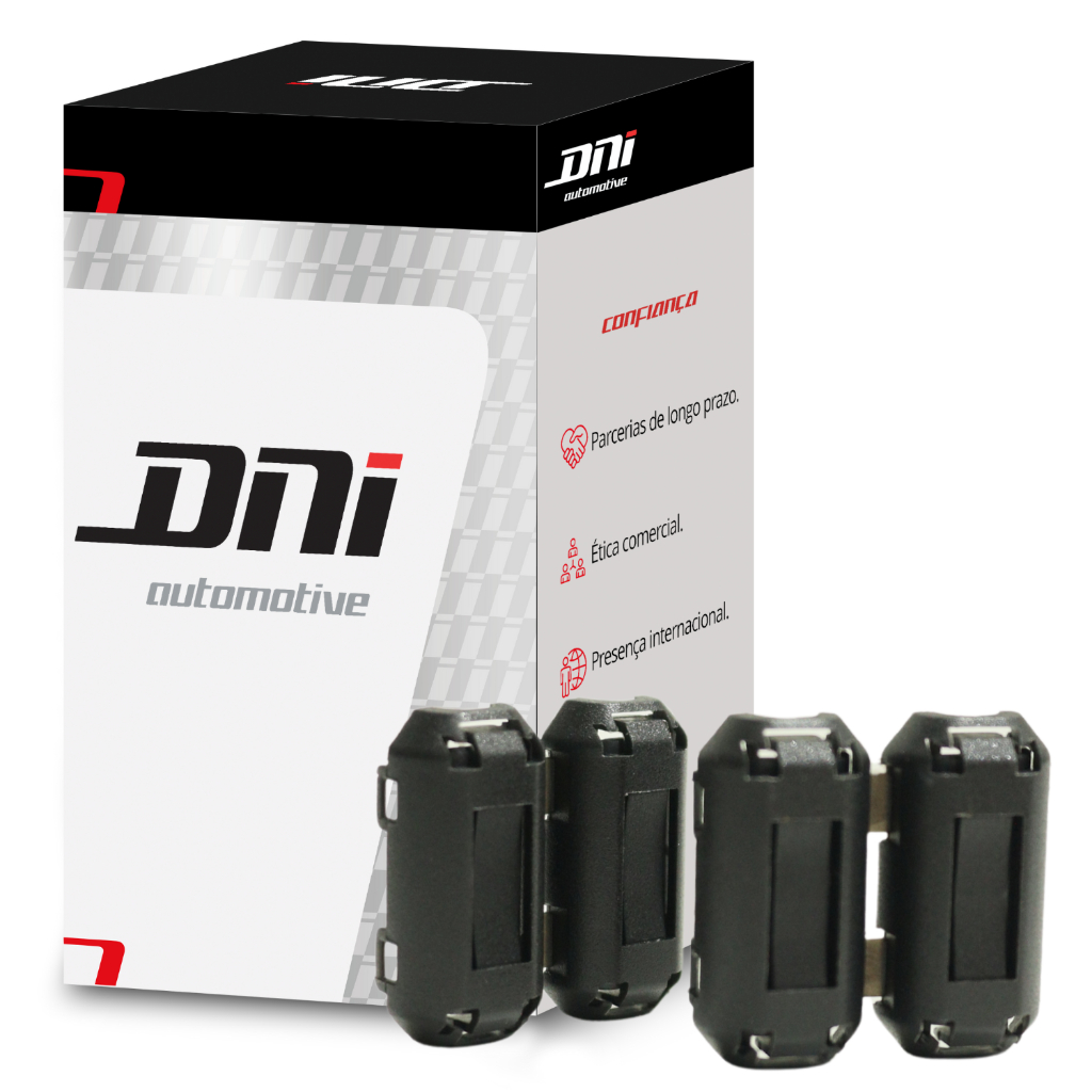 Kit com 2 Clip Ferrite 5mm Filtro Anel Supressor Ruído DNI1031