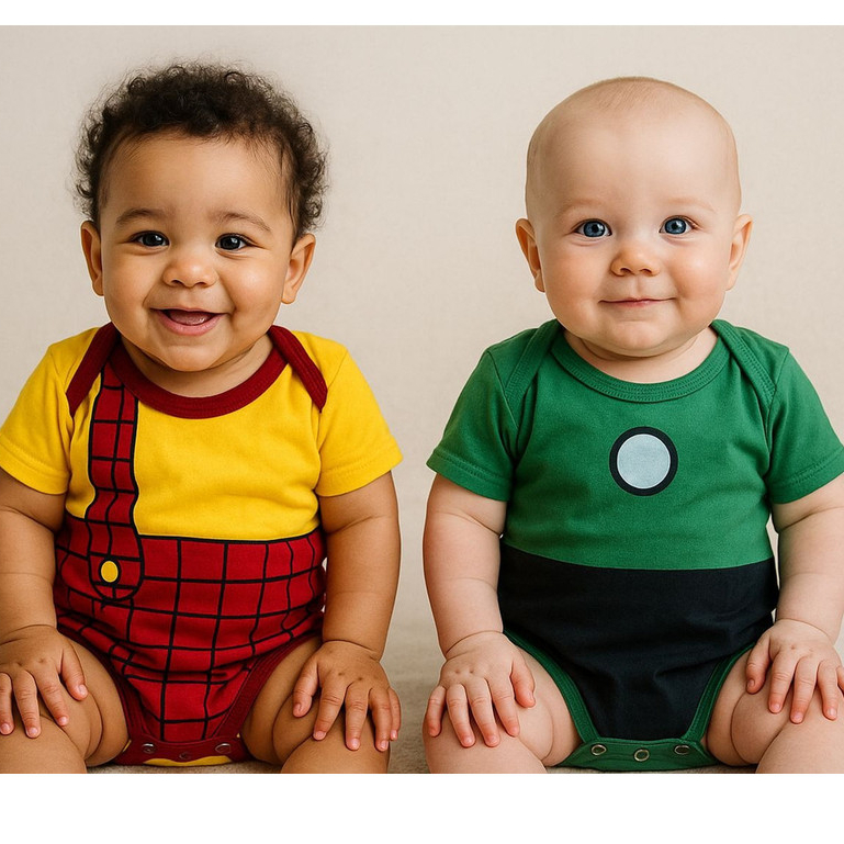 Body Bebê Turma Da Mônica Cascão Cebolinha Chico Bento