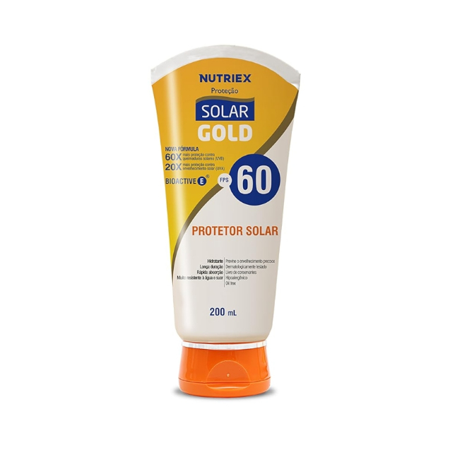 Protetor Solar Facial FPS60 Nutriex- Solar Gold 50ml