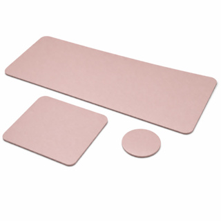 KIT MousePad Grande Rosa Desk Pad Couro Gamer Office 70x30 + 20x20 + Porta copos 10cm em Oferta na Shopee