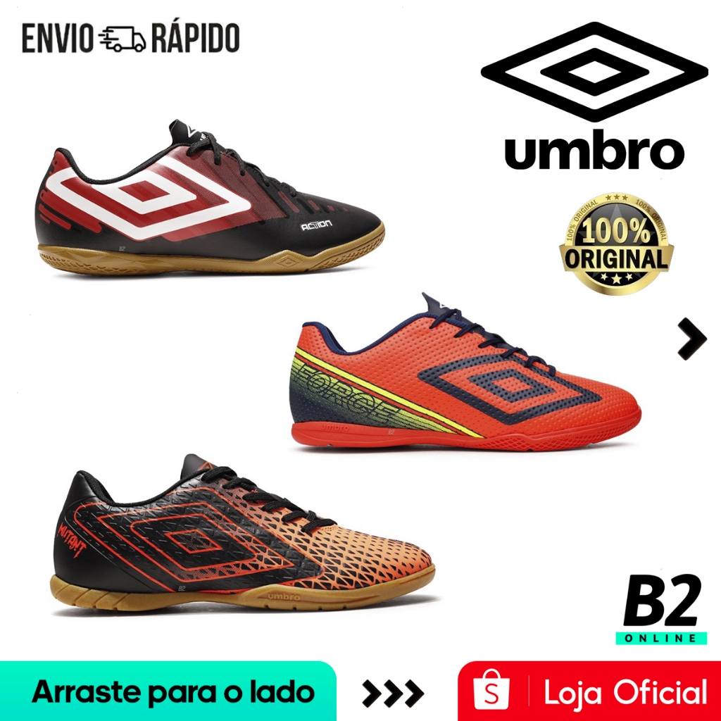 Chuteira Futsal Umbro Masculina Original com Nota Fiscal e Garantia