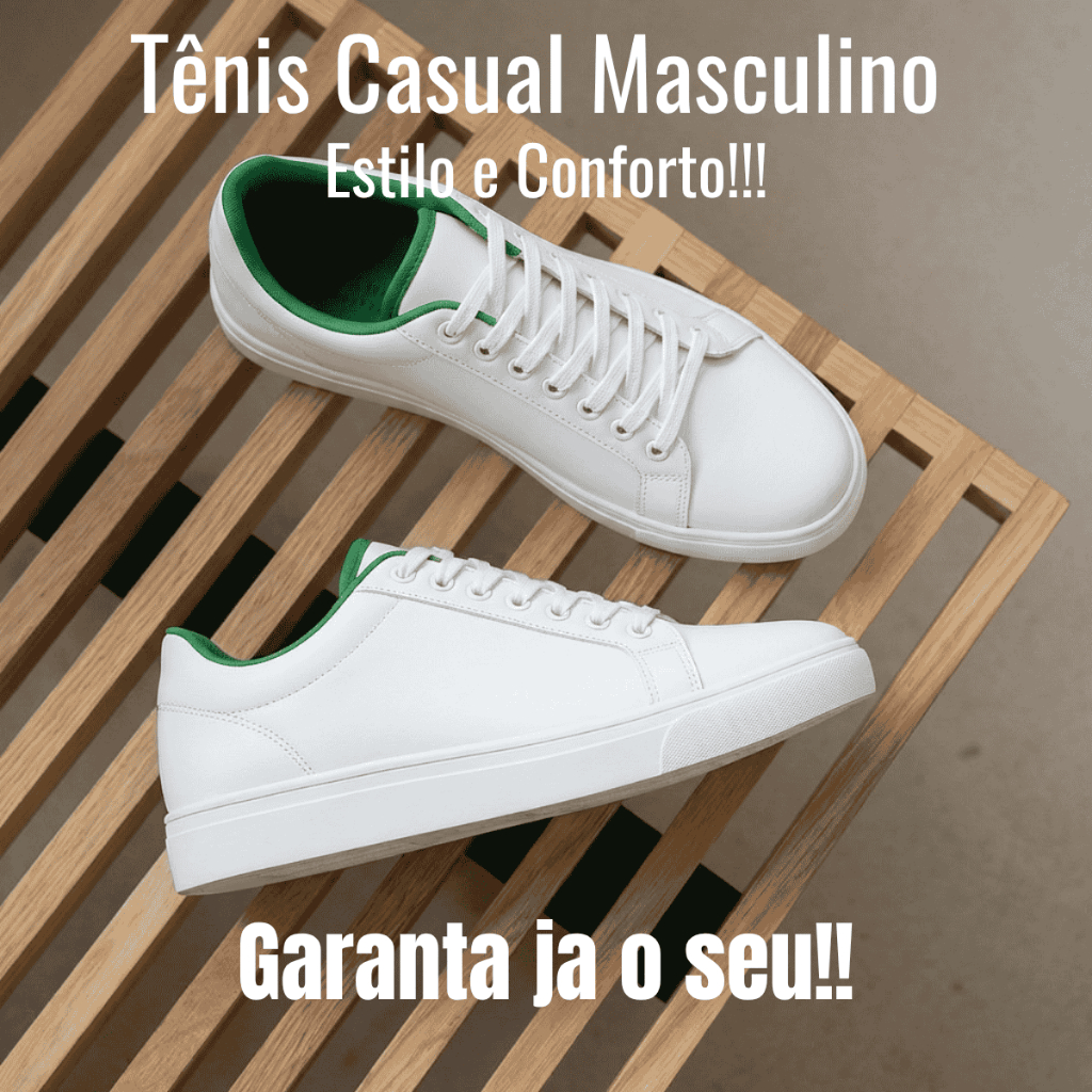 Sapatênis Masculino Casual Minimalista Liso Estilo Old Money Solado Baixo Texturizado - Promoção