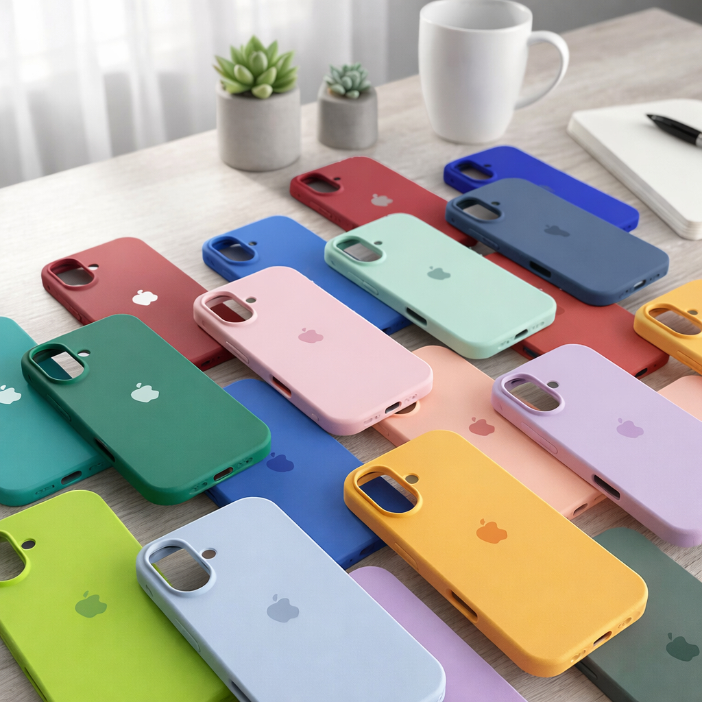 Capinha Silicone Aveludada iPhone 16/16E Pro Max Plus Proteção Premium - Câmera Aberta