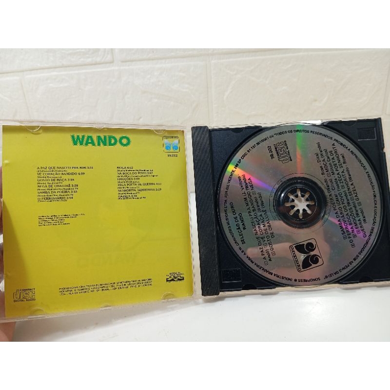 CD COLEÇÃO DE OURO - WANDO - A PAZ QUE NASCEU - VE CORAÇÃO BANDIDO - CD usado - REF: CD 159