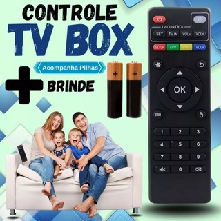 Controle Remoto para TV botões inteligentes Box com Pilhas | Envio imediato