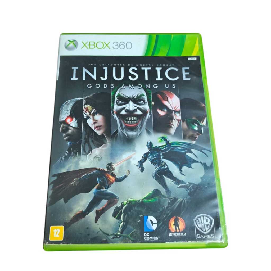 (USADO) Jogo Injustice: Gods Among Us Xbox 360 Mídia Física