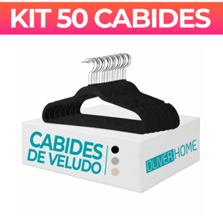 Kit 50 Cabides Veludo Para Roupas Adulto Unidades Fino Resistente em Oferta na Shopee