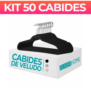 Kit 50 Cabides Veludo Para Roupas Adulto Unidades Fino Resistente