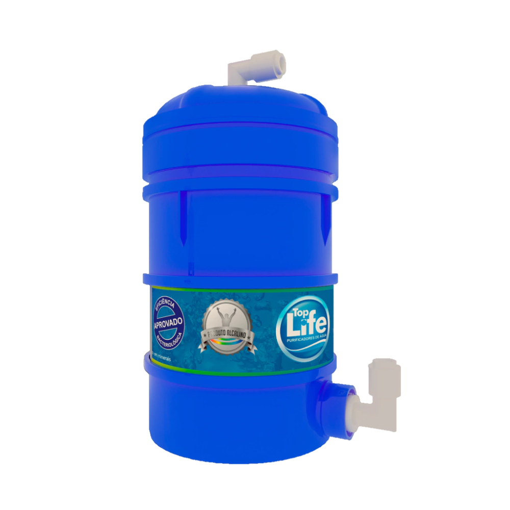 Refil alcalino para filtro e purificadores top life ph 8.5 a 9.5 Original Ionizado (Ph Alcalio) bacteriologico