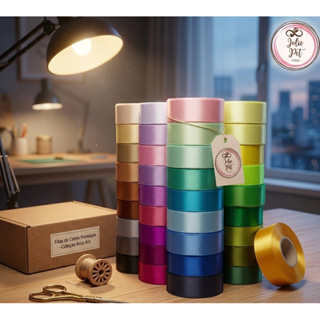 Fita de Cetim n 9 ou 5 / 23 metros para Artesanatos Laços Roupas Caixa de Presentes em Oferta na Shopee