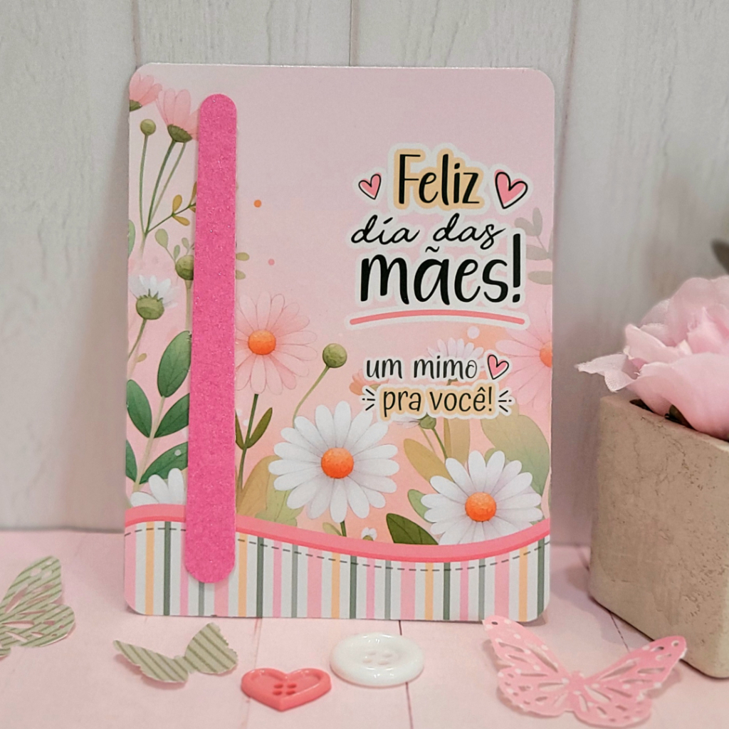 20 Card Cartão Multiuso Dia das Mães Mimo Presente Cliente