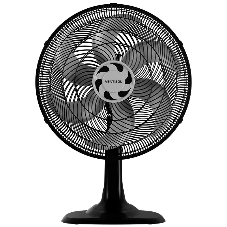 Ventilador Turbo 6 Ventisol 40cm 127V 6 Pás Potente Silencioso Oscilante Alta Va